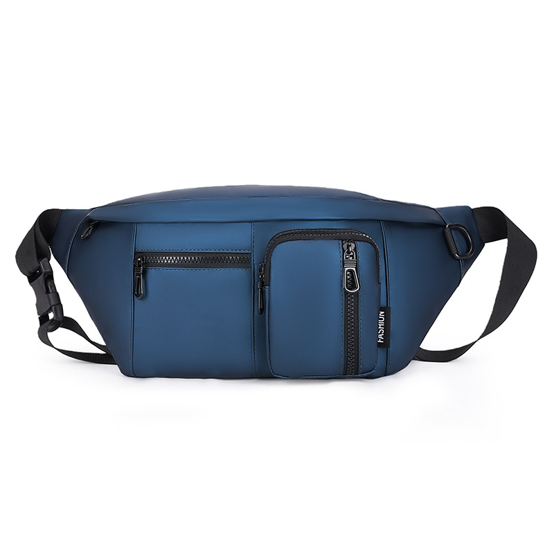 Muška crossbody torba s urban minimalističkim dizajnom, filmski materijal, otporna na habanje, jednobojni uzorak, podstava od poliestera