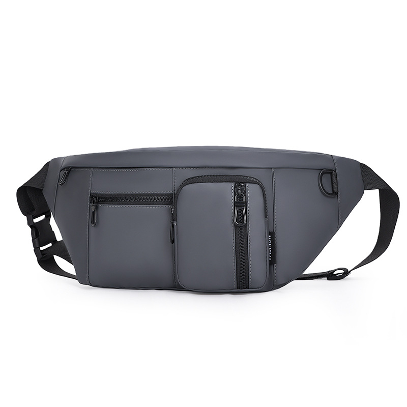 Muška crossbody torba s urban minimalističkim dizajnom, filmski materijal, otporna na habanje, jednobojni uzorak, podstava od poliestera