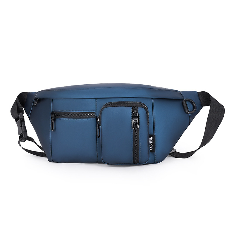 Muška crossbody torba s urban minimalističkim dizajnom, filmski materijal, otporna na habanje, jednobojni uzorak, podstava od poliestera