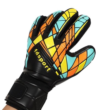 Футболни вратарски ръкавици с латексова защита на пръстите, удебелени и износоустойчиви, за тренировки и мачове