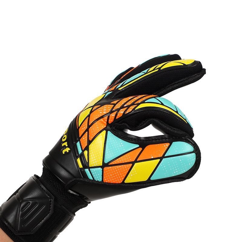 Футболни вратарски ръкавици с латексова защита на пръстите, удебелени и износоустойчиви, за тренировки и мачове