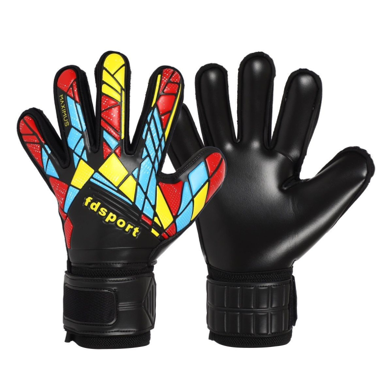 Футболни вратарски ръкавици с латексова защита на пръстите, удебелени и износоустойчиви, за тренировки и мачове
