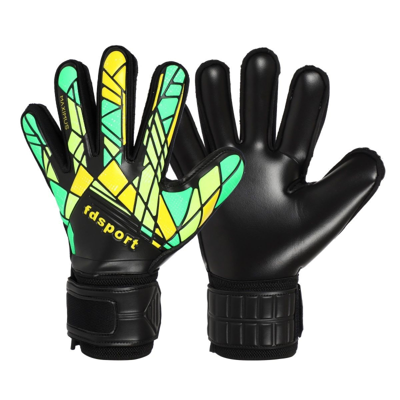 Футболни вратарски ръкавици с латексова защита на пръстите, удебелени и износоустойчиви, за тренировки и мачове
