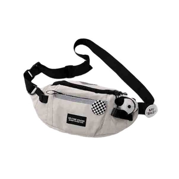 Férfi mellkasi táska – utcai trend, poliészter, lélegző és vízálló, betűs mintázat, 2024 tavasz