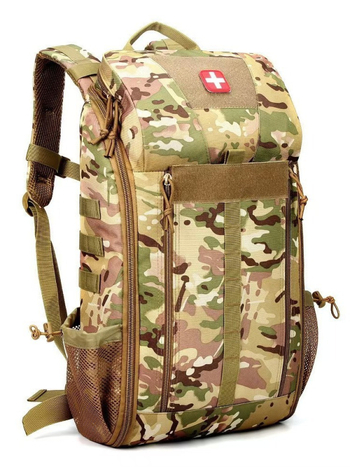 Раница за походи и спешни медицински нужди с презрамки с въздушна възглавница | Водоотблъскваща, ултралека, износоустойчива, разширяема, намаляваща товара | Марка: Aikema; Материал: Oxford плат