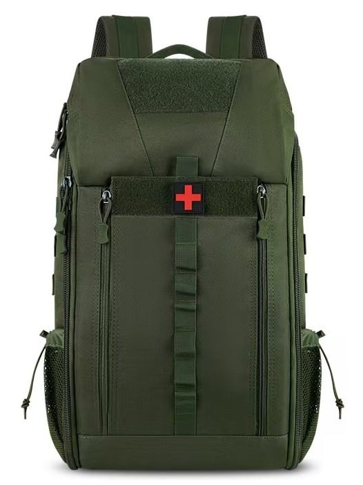 Раница за походи и спешни медицински нужди с презрамки с въздушна възглавница | Водоотблъскваща, ултралека, износоустойчива, разширяема, намаляваща товара | Марка: Aikema; Материал: Oxford плат