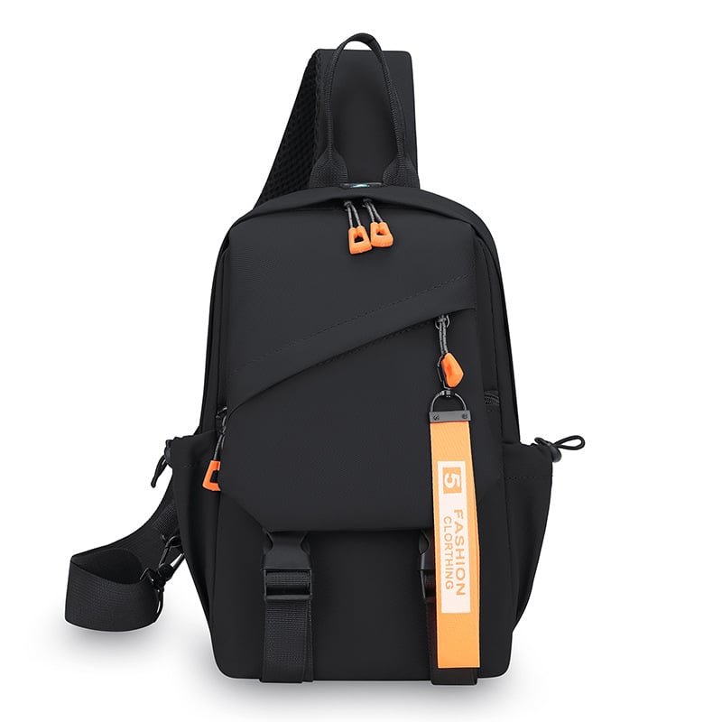 Férfi mellkas táska, street style, PU anyag, lélegző bélés, poliészter bélés, Ősz 2025