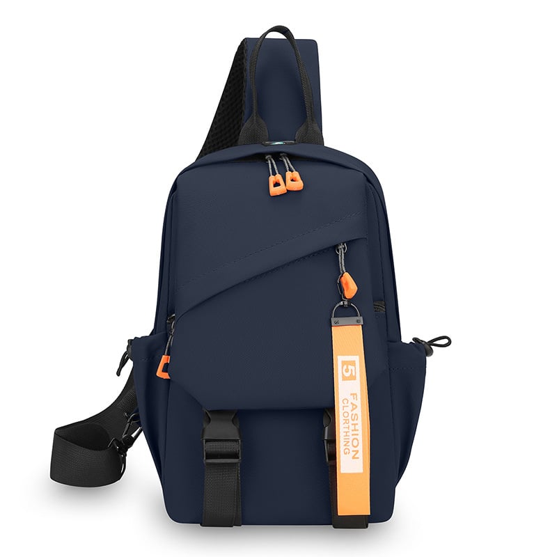 Férfi mellkas táska, street style, PU anyag, lélegző bélés, poliészter bélés, Ősz 2025