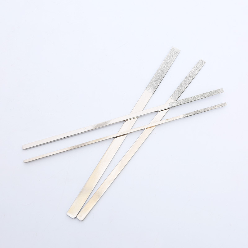 Különféle gyémánt sík reszelő készlet középfogú, egyszálcsiszoló szemcével, nemvasfémekhez