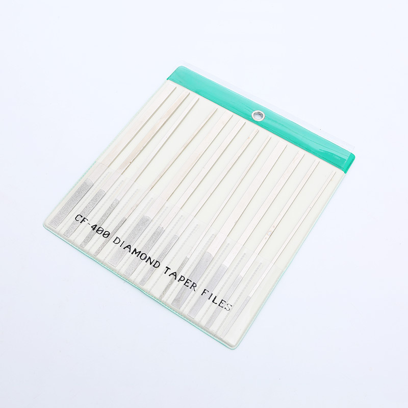 Különféle gyémánt sík reszelő készlet középfogú, egyszálcsiszoló szemcével, nemvasfémekhez