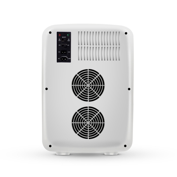 Мини хладилник за автомобил и дом/офис – 11–15 л, 50W, захранване 12V/220–240V/100–120V, охлаждане 5–9°C, нагряване 50–65°C