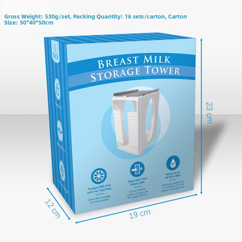 Stojan na uskladnenie materského mlieka z PP, 10 kusov