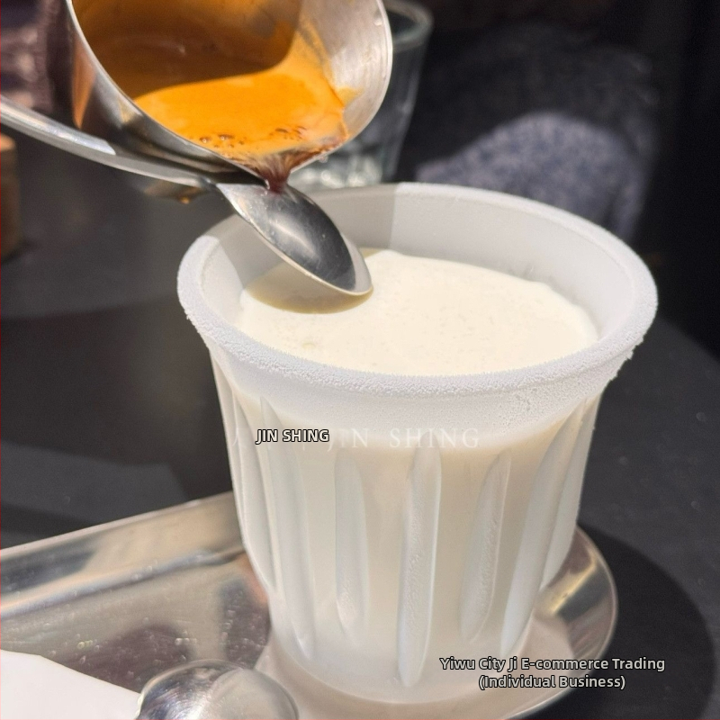 Zmraziteľný sklenený pohár na kávu, jednoduchý štýl, balené v bielej krabičke, jedna jednotka, kvalitný výrobok