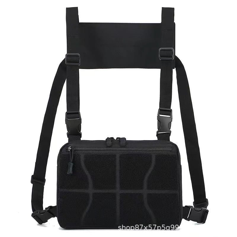 Férfi mellkas táska taktikai kamuflázzal, többfunkciós, Oxford anyag, nylon belső bélés, ultrakönnyű, kopásálló, utcai stílus