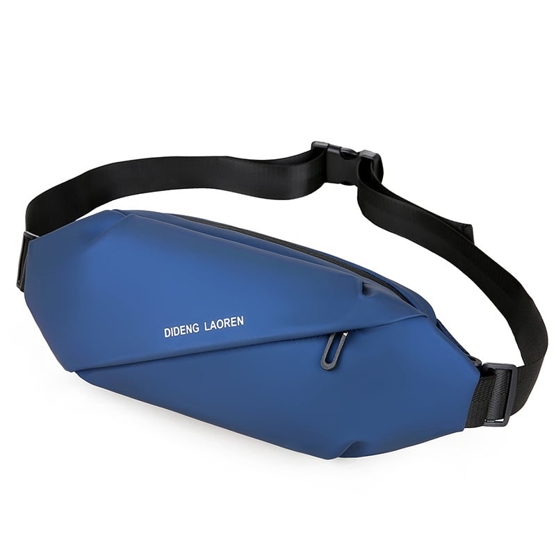 Férfi mellkas táska kültéri használatra, vízálló, ultrakönnyű, lopás elleni védelem, bővíthető kapacitás