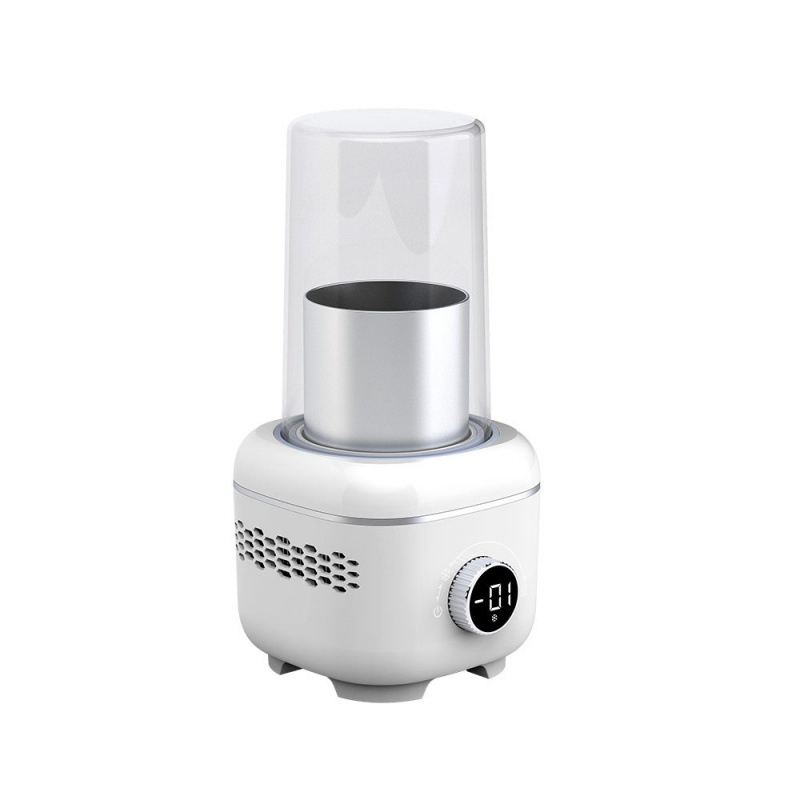 Asztali Hideg‑Meleg Pohár LCD‑vel, Alsó Lapon történő Fűtés, AC Tápellátás, Kapacitás 1 liter alatt, Élelmiszerminőségű Alumínium-oxid Belső Bevonat