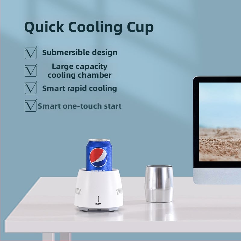 Hűtő pohár - modell YHY, AC tápellátás, műanyag test, belső rozsdamentes acél bélés, kijelző nélkül