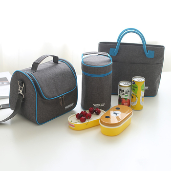 Geantă izolată pentru prânz, picnic; din Oxford, folie de aluminiu izolant, portabilă, pliabilă, capacitate 6000