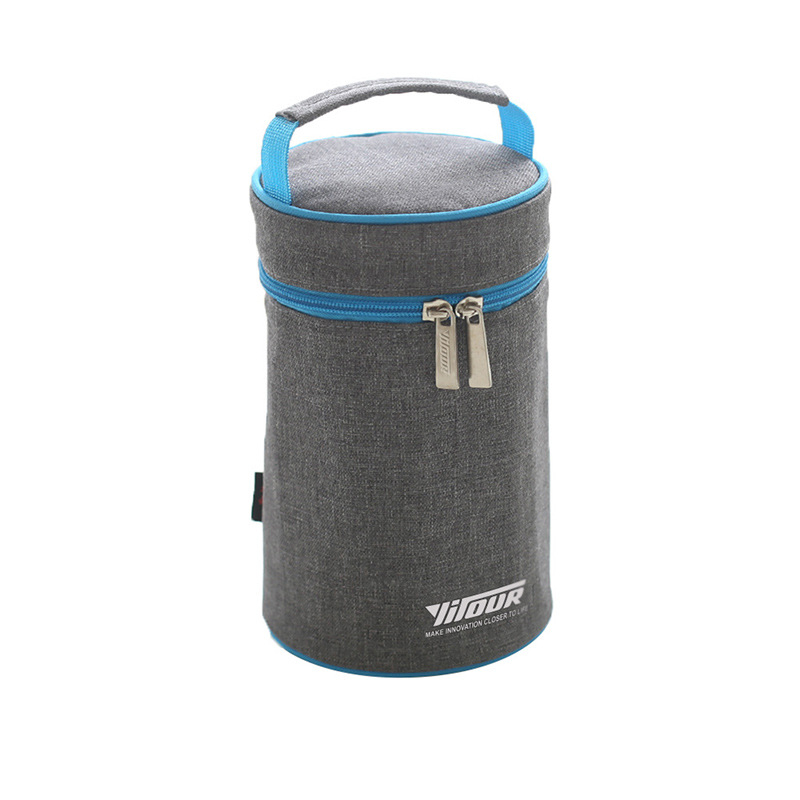 Geantă izolată pentru prânz, picnic; din Oxford, folie de aluminiu izolant, portabilă, pliabilă, capacitate 6000