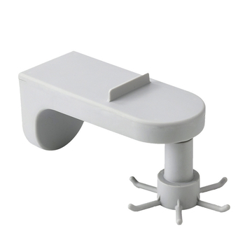 Кухненска стенна закачалка с въртящи се прибиращи куки, без пробиване, ABS материал, 4 куки, носимост до 3 кг.