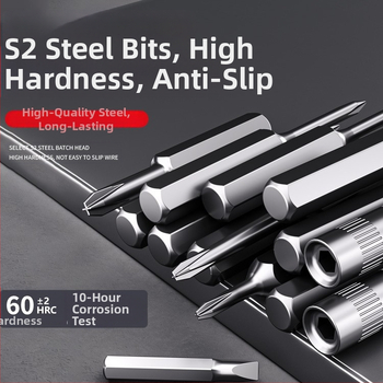 Premonition viacúčelový skrutkovačový set z karbónovej ocele pre domácu elektroniku – rozoberanie mobilov a notebookov, čistenie prachu; varianty: 21-in-1, 31-in-1, 33-in-1, 34-in-1