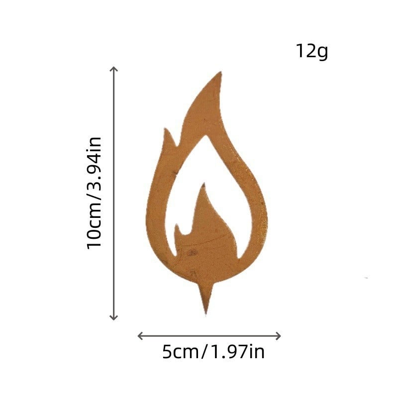 Железна градинска украса със ръждив силует на животно, коледна тема, модерен минимализъм, за външно ползване