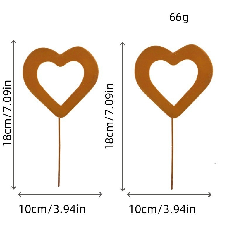 Железна градинска украса със ръждив силует на животно, коледна тема, модерен минимализъм, за външно ползване