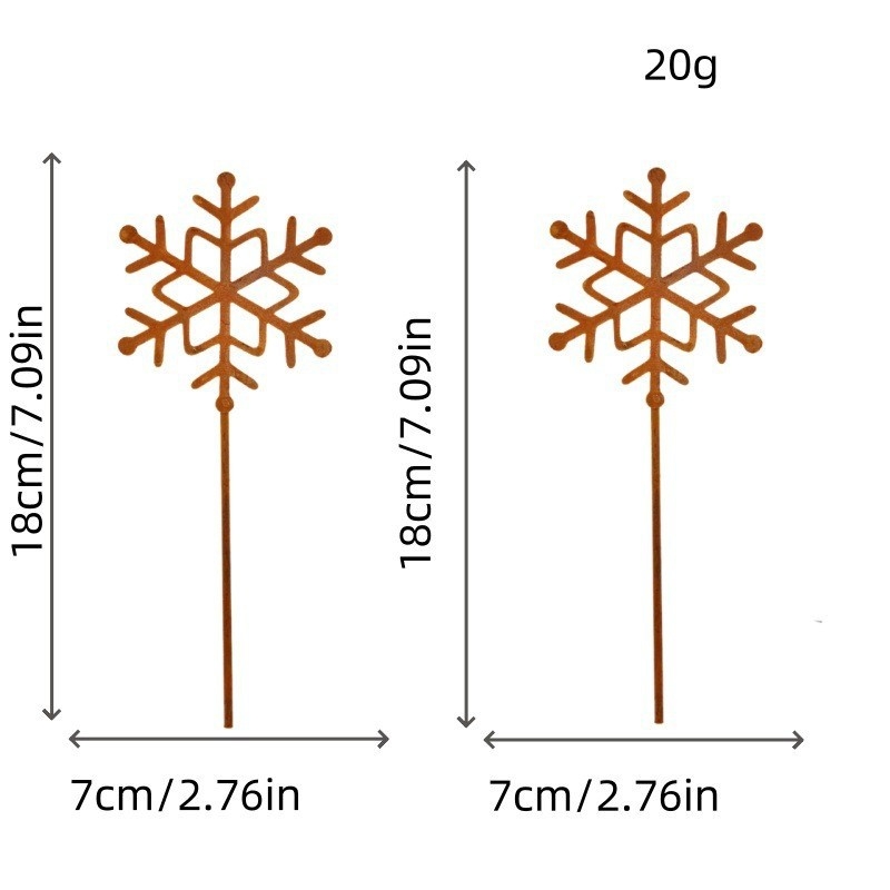Железна градинска украса със ръждив силует на животно, коледна тема, модерен минимализъм, за външно ползване