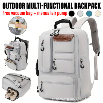 Найлонова раница за туризъм с въздушни презрамки – дишаща, износоустойчива, намаляване на натоварването, защита на гръбнака, подходяща за планински преходи