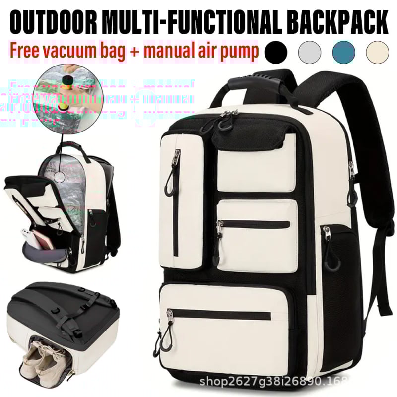 Найлонова раница за туризъм с въздушни презрамки – дишаща, износоустойчива, намаляване на натоварването, защита на гръбнака, подходяща за планински преходи