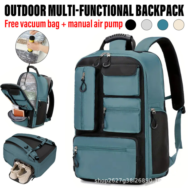 Найлонова раница за туризъм с въздушни презрамки – дишаща, износоустойчива, намаляване на натоварването, защита на гръбнака, подходяща за планински преходи