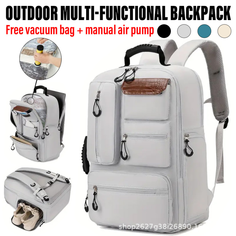 Найлонова раница за туризъм с въздушни презрамки – дишаща, износоустойчива, намаляване на натоварването, защита на гръбнака, подходяща за планински преходи