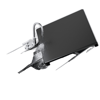 Кухненски стенен рафт за газова печка - въглеродна стомана, без монтаж, стенно окачване, семпъл модерен стил