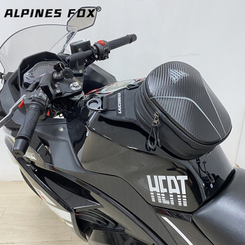 Мотоциклетна торба за крак LA-0117, EVA материал, 6L капацитет, камуфлаж карбоново влакно, рефлективна, за каране на открито