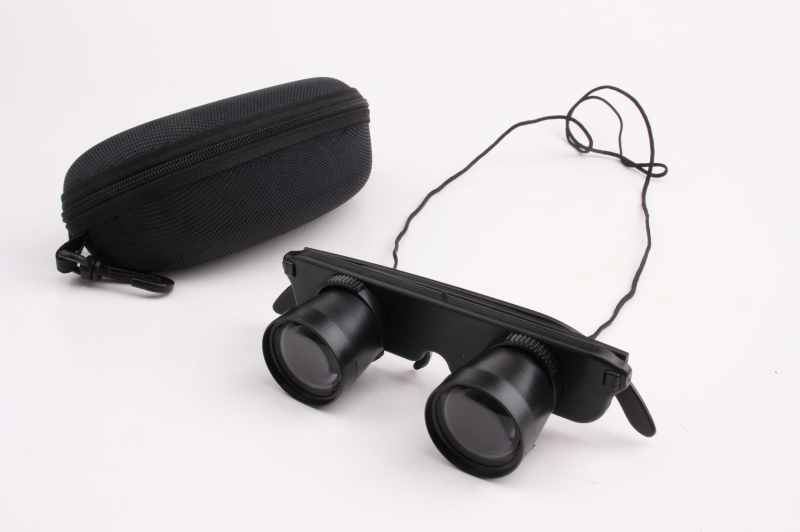 Binoclu de pescuit cu telescop, montat pe cap, 3x mărire, model 20356, pentru observarea plutelor