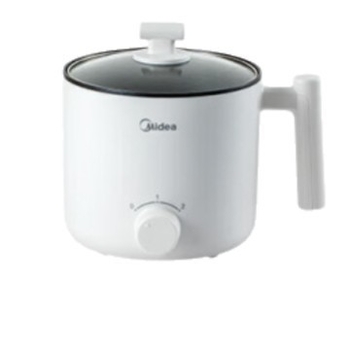 Midea oală electrică de gătit XZE1612 — Capacitate până la 2 L; Greutate 850 g; Control prin buton rotativ; Lungimea cablului de alimentare 0,8 m.