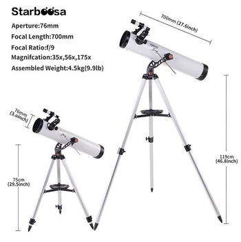 Boxia Telescop astronomic pentru observații stelare, destinat activităților în aer liber, Origine: Ningbo, Fără import
