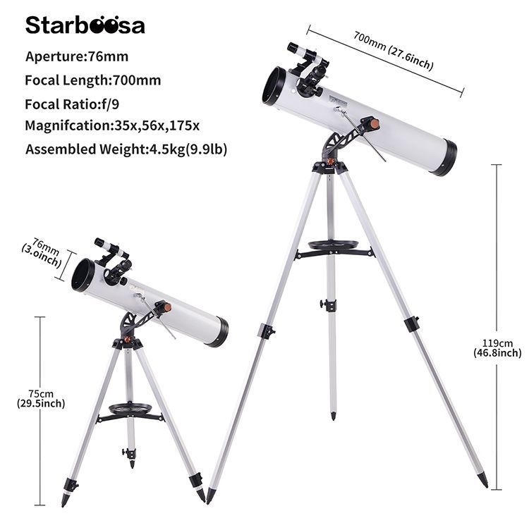 Boxia Telescop astronomic pentru observații stelare, destinat activităților în aer liber, Origine: Ningbo, Fără import