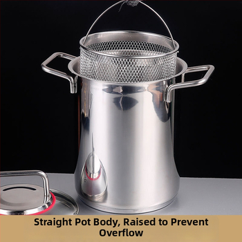 Viacúčelový hrniec z 304 nerezovej ocele s filtrom, trojvrstvým dnom, skleneným vekom, kompatibilný s indukčnou platňou