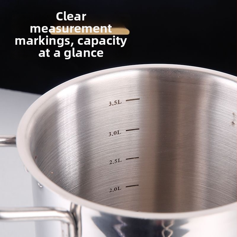 Viacúčelový hrniec z 304 nerezovej ocele s filtrom, trojvrstvým dnom, skleneným vekom, kompatibilný s indukčnou platňou