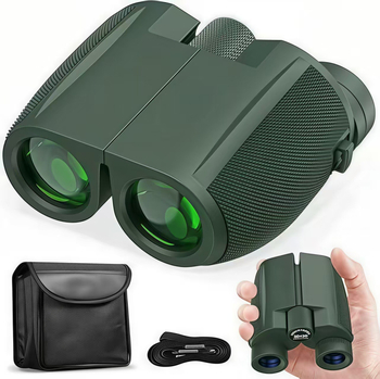 Binokular s dvije cijevi 10x25 / 12x25 – visoko povećanje, visoka jasnoća, prenosno za otvoreno, antifog