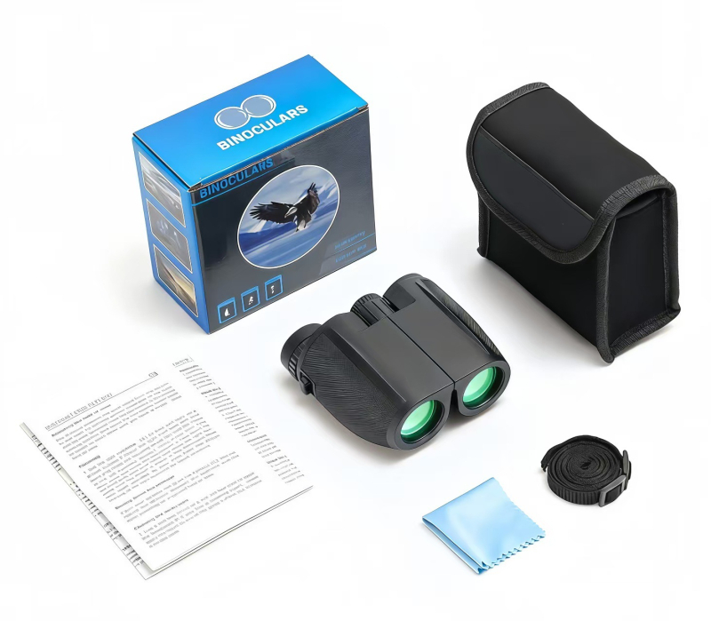 Binokular s dvije cijevi 10x25 / 12x25 – visoko povećanje, visoka jasnoća, prenosno za otvoreno, antifog