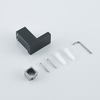 Монтирана на стена закачалка за дрехи от 304 неръждаема стомана — квадратна единична закачалка, модерен минимализъм, тегло 70 g