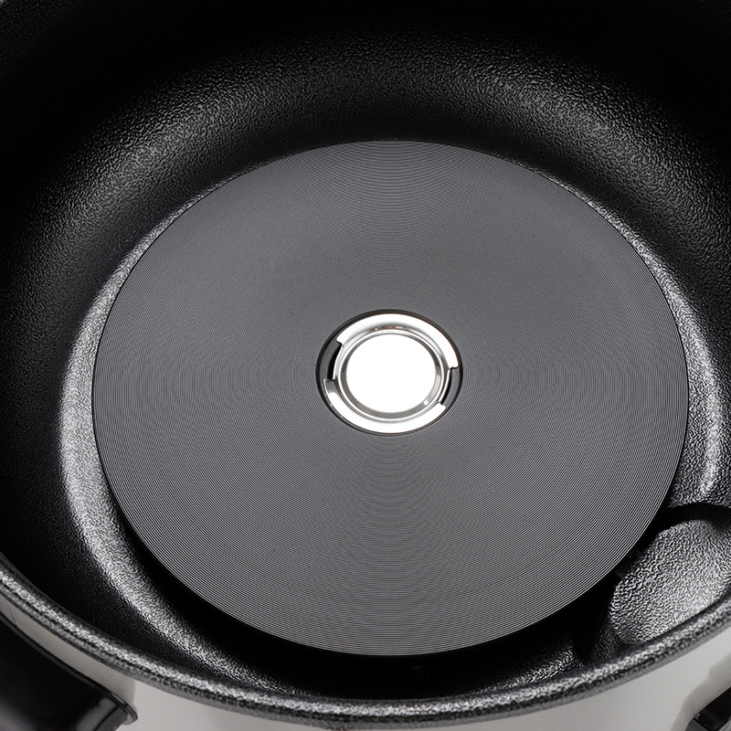Daming električni lonac s gumbom – višenamjenski all-in-one kuhinjski lonac, 4–5 L, nelepljivo unutarnje dno, nehrđajući čelik, 1200–1500 W, para, kuhanje, dinstanje