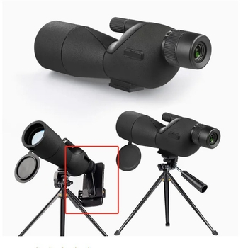 Monoclu cu zoom 25-75×, vizionare în condiții de luminozitate redusă pentru observarea păsărilor și a Lunii, compatibil cu fotografierea de pe telefon