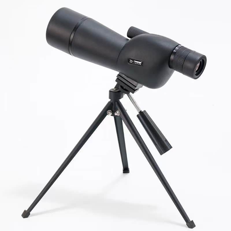 Monoclu cu zoom 25-75×, vizionare în condiții de luminozitate redusă pentru observarea păsărilor și a Lunii, compatibil cu fotografierea de pe telefon