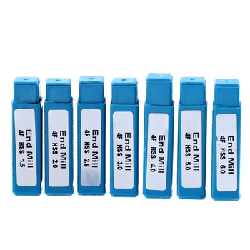 End Mill за алуминий, HSS, четирирезбована, титаново покритие, прав штанга, лицева фреза