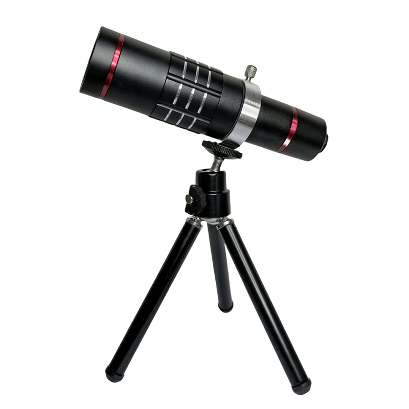 Teleskop monocular digital pentru telefon mobil — 18x mărire, pupila de ieșire 4 mm, câmp vizual 67°, model B-12