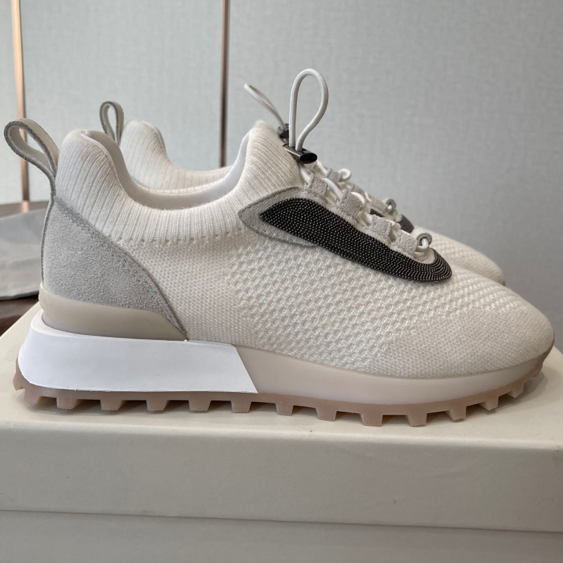 Talijanski BC ženske tenisice od vunene pređe, Fly-Knit dizajn, ručno našivane perle – moderne svakodnevne sportske cipele