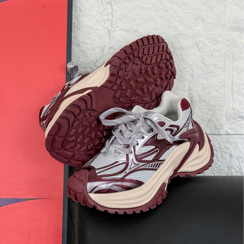 Water Wolf Spider Rattlesnake AD Edition patike tip dad shoes, debeli đon, retro burgundska color-block, unisex, veličina 25, proljetni stil